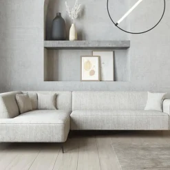 Hoeksalons|Ygo Hoeksalon FRISCO Hoek Links Fossil Grey B308