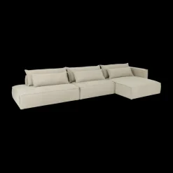 Hoeksalons|Ygo Hoeksalon GAELLE Longchair Rechts Retro Bliss B416