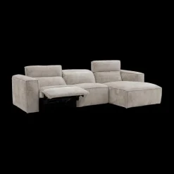 Hoeksalons|Ygo Hoeksalon GASTON Greige Longchair Rechts B311