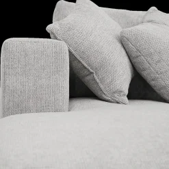 Hoeksalons|Ygo Hoeksalon GRANADA Longchair Links Grijs