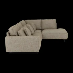 Hoeksalons|Ygo Hoeksalon KIRUNA Hoek Rechts Taupe B289