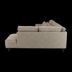 Hoeksalons|Ygo Hoeksalon KIRUNA Hoek Rechts Taupe B289