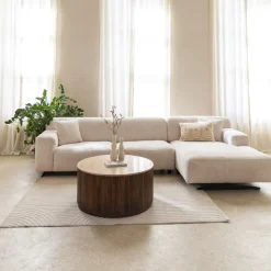 Hoeksalons|Ygo Hoeksalon KOKOMO Longchair Rechts Cream