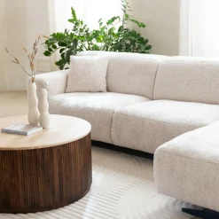 Hoeksalons|Ygo Hoeksalon KOKOMO Longchair Rechts Cream