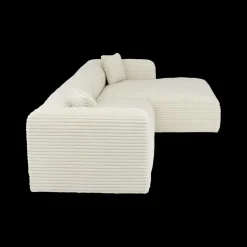 Hoeksalons|Ygo Hoeksalon LUNES Longchair Rechts Ivory