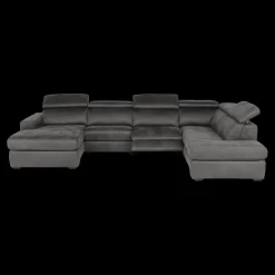 Hoeksalons|Ygo Hoeksalon MARLEY Longchair Links Smokey Grey