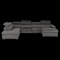 Hoeksalons|Ygo Hoeksalon MARLEY Longchair Rechts Smokey Grey