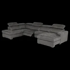 Hoeksalons|Ygo Hoeksalon MARLEY Longchair Rechts Smokey Grey