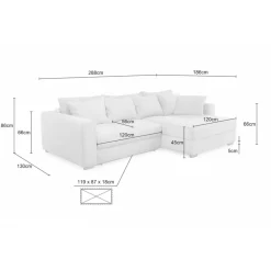 Hoeksalons|Ygo Hoeksalon met bedfunctie POLARIS