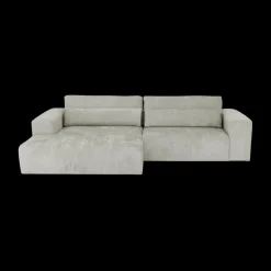 Hoeksalons|Ygo Hoeksalon ODILON Naturel Longchair Links B302