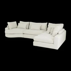 Hoeksalons|Ygo Hoeksalon OTILIA Beige Longchair XL Rechts B359