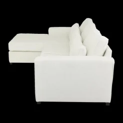 Hoeksalons|Ygo Hoeksalon PLUSS Longchair Links Wit