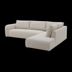 Hoeksalons|Ygo Hoeksalon PUCK Longchair Rechts Soelle Beige B325