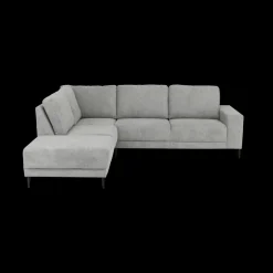 Hoeksalons|Ygo Hoeksalon SEVILLA Longchair Links Dolphin Grijs