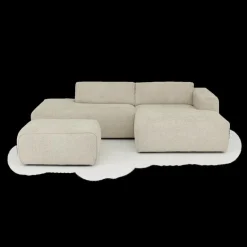 Hoeksalons|Ygo Hoeksalon SMILE Longchair Rechts Anthology Beige B260