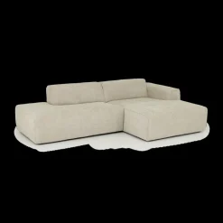 Hoeksalons|Ygo Hoeksalon SMILE Longchair Rechts Anthology Beige B260