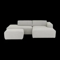 Hoeksalons|Ygo Hoeksalon SMILE Longchair Rechts Sneak Naturel