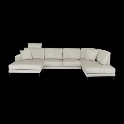 Hoeksalons|Ygo Hoeksalon SYLVESTER Longchair Links Movie 196 Shell B372