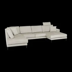 Hoeksalons|Ygo Hoeksalon SYLVESTER Longchair Rechts Movie 196 Shell B372