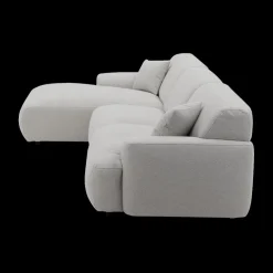 Hoeksalons|Ygo Hoeksalon TANGO Longchair Links Grijs B339