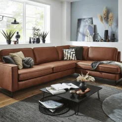 Hoeksalons|Ygo Hoeksalon VIDA Hoek Links Cognac