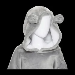 Homewear & Kledingaccessoires|Ygo Hoodie BEAR Poly Grijs