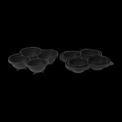 Aperitief & Wijn|Ygo Ijsballenvorm CAVISTE 4Del. Sil. Zwart