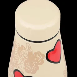 Koffie & Thee|To Go|Ygo Isoleerfles DAMYAN 500ml Tender Hart Beige/Rood