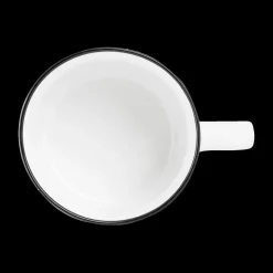 Servies|Ygo Jumbomok SEPS 48cl Wit/Rand Zwart