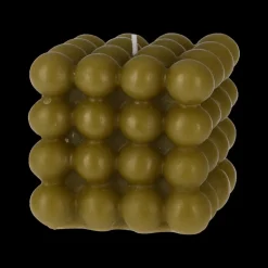 Woondecoratie|Ygo Kaars BALLS Bolletjesvorm XL Olijfgroen