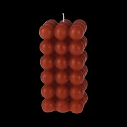 Woondecoratie|Ygo Kaars BALLS Bolletjesvorm Hoog Tabak