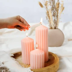 Woondecoratie|Ygo Kaars RIBBLE 14 Lichtroze