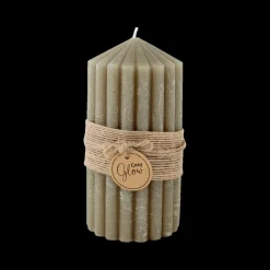 Woondecoratie|Ygo Kaars RIBBLE 14 Olijfgroen