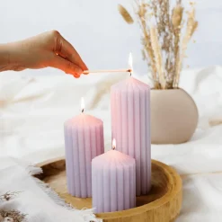 Woondecoratie|Ygo Kaars RIBBLE 14 Paars