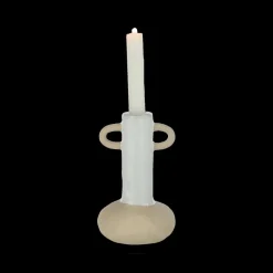 Woondecoratie|Ygo Kaarshouder ILLIA 2 Oren Porselein Wit/Beige