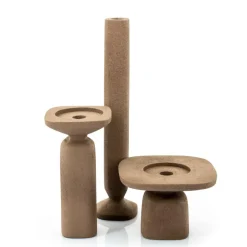 Woondecoratie|Ygo Kandelaar SQUER Alu Bruin S