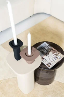 Woondecoratie|Ygo Kandelaar SQUER Alu Bruin S