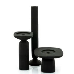 Woondecoratie|Ygo Kandelaar SQUER Alu Zwart S