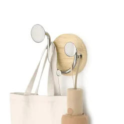 Opbergen|Ygo Kapstok MELODY 2H. Naturel/Nikkel