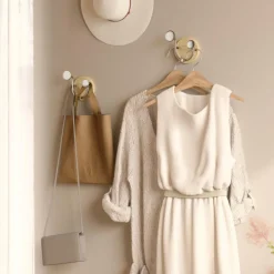 Opbergen|Ygo Kapstok MELODY 2H. Naturel/Nikkel