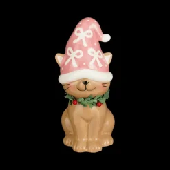 Kerst|Ygo Kat BENZEL met Kerstmuts Roze