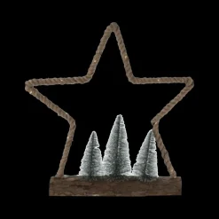 Kerst|Ygo Kerstfiguur X-MAS Led Jute Ass