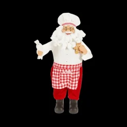 Kerst|Ygo Kerstman SANTACOOK Staand Rood/Wit Ass.