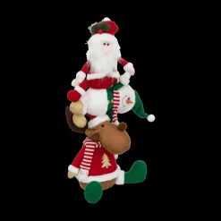 Kerst|Ygo Kerstteddypyramide XMIES Wit/Rood/Groen