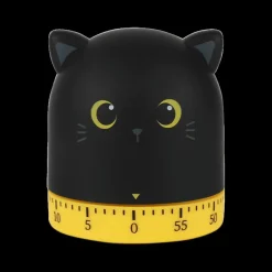 Keukenaccessoires|Bakaccessoires|Ygo Keukenwekker BLACK CAT Zwart
