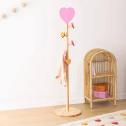 Tapijten | Meubels|Ygo Kinderkapstok COEUR Hart Roze