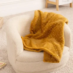 Slaapkamer|Accessoires|Ygo Kinderplaid FLANN Geel