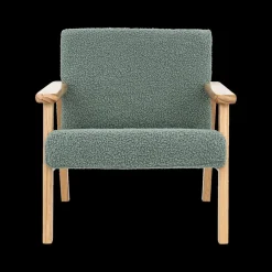 Tapijten | Meubels|Ygo Kinderstoel BAZILE Poly Groen/Hout Nat.