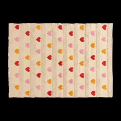 Tapijten | Meubels|Ygo Kindertapijt COEUR Hart Beige/Rood/Roze