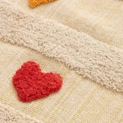 Tapijten | Meubels|Ygo Kindertapijt COEUR Hart Beige/Rood/Roze